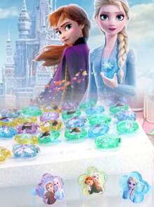 Disney 40 pièces Disney La Reine des Neiges Princesse et petite fille jeux de prétention Bagues de bijoux et Bagues pour se déguiser, Jouets Disney Pixar jouet Story et La Reine des Neiges Princesse, Petite fille Jeux de prétention Ensembles de bagues ajustables mignonnes et Bagues pour se déguiser.