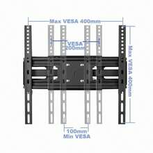 Suporte para TV Klack para televisores de 26" a 65" Plasma, LCD, LED Flat Panel TV com VESA de 200*100 a 600*400 mm, com parafusos incluídos - Entrega em 24/48 horas ¡GRATIS! a partir de Espanha - Preto - Ver 3