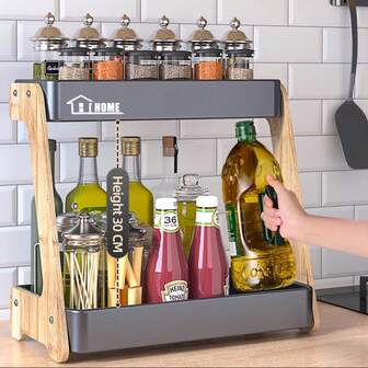 Multi-Layer Spice Rack Kitchen Storage Organizer