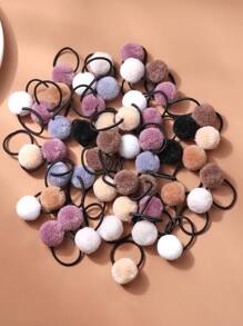 30 pièces/set Chouchous à oreilles de lapin, élastiques à cheveux avec nœud papillon, accessoires pour cheveux, queue de cheval, élastiques à cheveux, cordes à cheveux