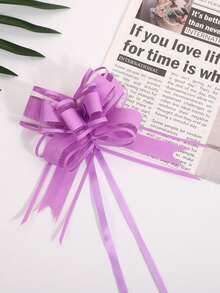 1 Pc Snow Gauze Hand-Pulled Bow Metallic Color Flower Gift Baking Package Wedding Decoration Ribbon - Multicolor - View 6