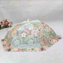 Dustproof Mesh Table Cover Fly Proof Stain Proof Table Cover Food Cover Lace Mesh Folding Vegetable Cover 2025 - Multicolor - View 9