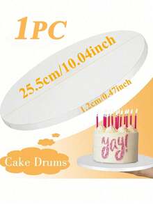 1/2/3/4pcs White/Gold 8/10/12 Inch Round Cake Boards, Thick Cardboard, Sturdy Cake Bases, Cake Platforms, Ideal For Baking DIY Cakes And Pastries, Home Kitchen Baking Supplies, Suitable For Holidays, Parties, Birthdays, Weddings, Valentine's Day, Easter, Back To School, Mother's Day, Summer, Halloween, Christmas - Multicolor - View 16