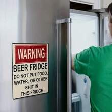1/2/3 piezas, Imán de nevera de advertencia de cerveza humorístico - Resina de poliéster duradera, montado en la pared, muy adecuado para la decoración de la cocina, el hogar, artículos esenciales para dormitorio