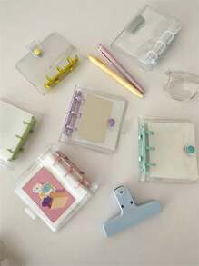 1 Stück Einzelhülle/10 Stück Kartei-Heft 3 Zoll Fotokarten-Halter Ordner, Sammel-Buch für PVC-Idol-Bilder, Aufbewahrungsalbum für Fotokarten, Schulbedarf, Sammelalbum im minimalistischen Stil, DIY-Album, Karteikartensammlung, Flipbook, Schulanfang, Schulmaterial