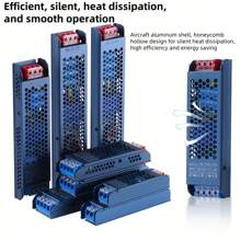 Transformador de fuente de alimentación de AC100V-265V a DC12V/24V 100W/300W, adecuado para luces LED de 12V/24V, CCTV, cámaras, radios, altavoces, amplificadores y otros dispositivos