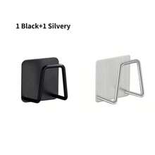 1/2/4pcs Stainless Steel Sponge Holder For Kitchen Sink,Scrub Holder For Kitchen Sink Sponge Holder Dish Scrubber Holder Kitchen Sponge Holder For Sink,Adhesive Sponge Hooks For Bedroom Bathroom Restroom