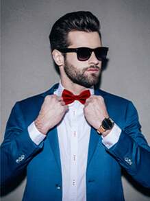 Men's Solid Color Elegant Jacquard Bow Tie, Pre-Tied Double Layer Solid Color Bowtie, Satin Formal Tuxedo Bowknot, Adjustable, Suitable For Groomsmen, Wedding, Party, Formal Events, Holiday Gift