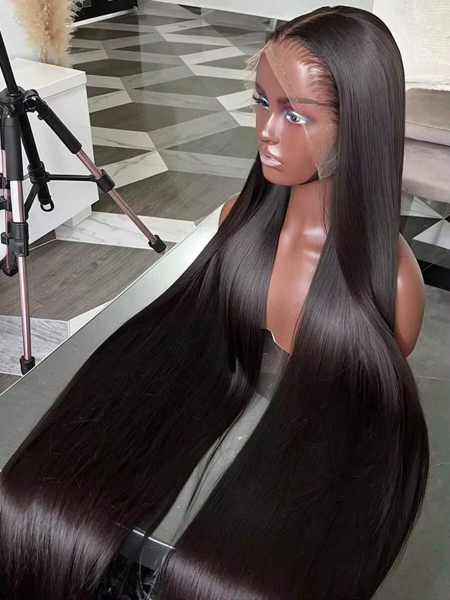 200 Density 40 36 Inch Straight Lace Front Wigs Human Hair 13x6 Hd Transparent Lace Front Human Hair Wigs 200 Density 100% Human Hair For Women Bone Straight Lace Front Wig Human Hair