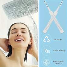 100 piezas Cepillo de limpieza para ducha de 1 segundo, cepillo de limpieza de poros, cepillo de nailon anti-obstrucción, adecuado para cocina, baño, toma de teléfono, de vuelta a la escuela