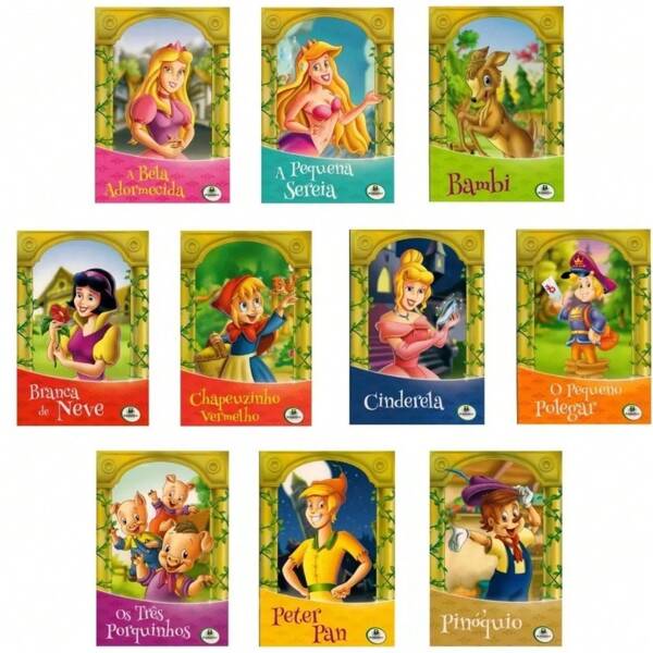 Kit 10 Livros Infantis Editora Brasileitura Realidade Aumentada Histórias Divertidas E Coloridas