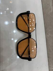 Half Frame Double Beam Sun Protection  For Men And Women - 透明茶 - 查看 4