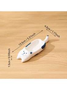 1pc Multifunctional Cute Cat Seasoning Dish Home Ceramic Seasoning Dipping Dish Chopstick Holder Creative Small Plate Snack Seasoning Dish Ceramic Ink Dish Desktop Pen Holder For Home Kitchen Restaurant Kitchen Supplies Tableware Accessories,Kitchen,Christmas Gift,School Supplies