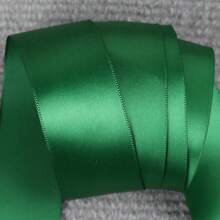 1pc 38mm Single Face Polyester Ribbons Solid Color Satin Ribbon For Handmade Craft Gifts Wedding Christmas Decoration DIY Bows