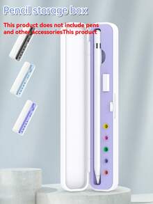 1Pc Applicable To Apple Pencil Storage Box Apple First Generation Second Generation Capacitive Pen Tip Cover Adapter Accessories Pen Case (This Product Is Just A Storage Box, Does Not Include Pens And Accessories)
