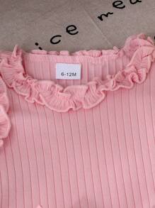 Conjunto de 2 peças de blusa regata fofa para meninas e saia jeans, conjunto leve de verão