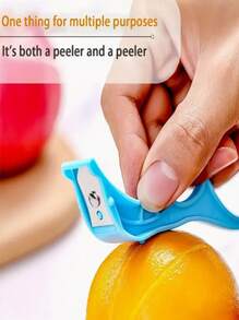 3 Piece Stainless Steel Fruit Peeler Set - Portable Apple, Pear And Kiwi Peeler - Durable Plastic Handle Kitchen Gadget For Home And Dorm Use, Fruit Preparation Tool | Ergonomic Design | Stainless Steel Blade