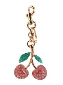 Llavero con colgante de cereza, llaveros de mujer adorables - Llaveros de coche para bolsos - Regalos del Día de San Valentín