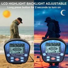 1 Set Metal Detector With 5 Recognition Modes LCD Display High Rating 10in Coil - 1 Set - View 5