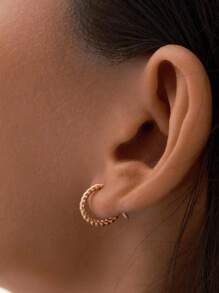 Stylish 925 Sterling Silver Minimalist Unique Twist Clip On Earrings For Women Daily Wear
