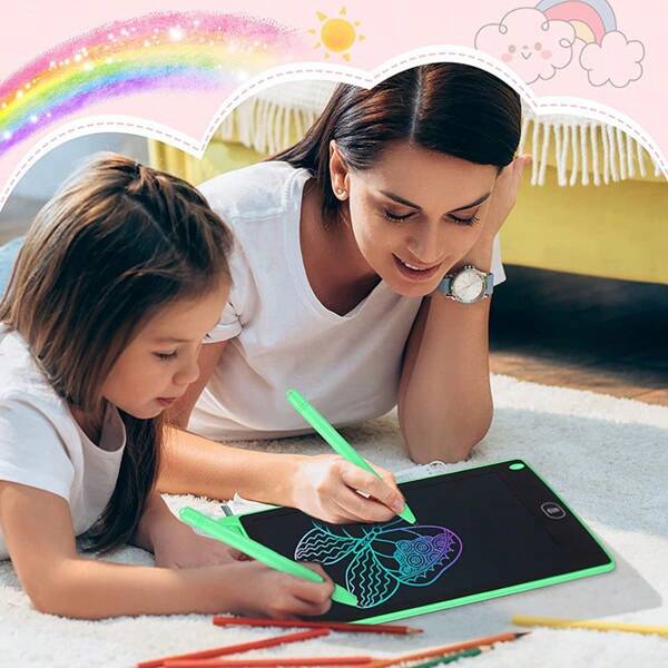 2025 Nouveau - Tablette à dessin LCD Numérique Sketchpad magique, outil de peinture artistique, cahier à gribouiller effaçable en couleur, jouet éducatif, jeu cérébral, cadeau d'anniversaire/fête/Pâques pour enfants, cadeau parfait pour les garçons et les filles
