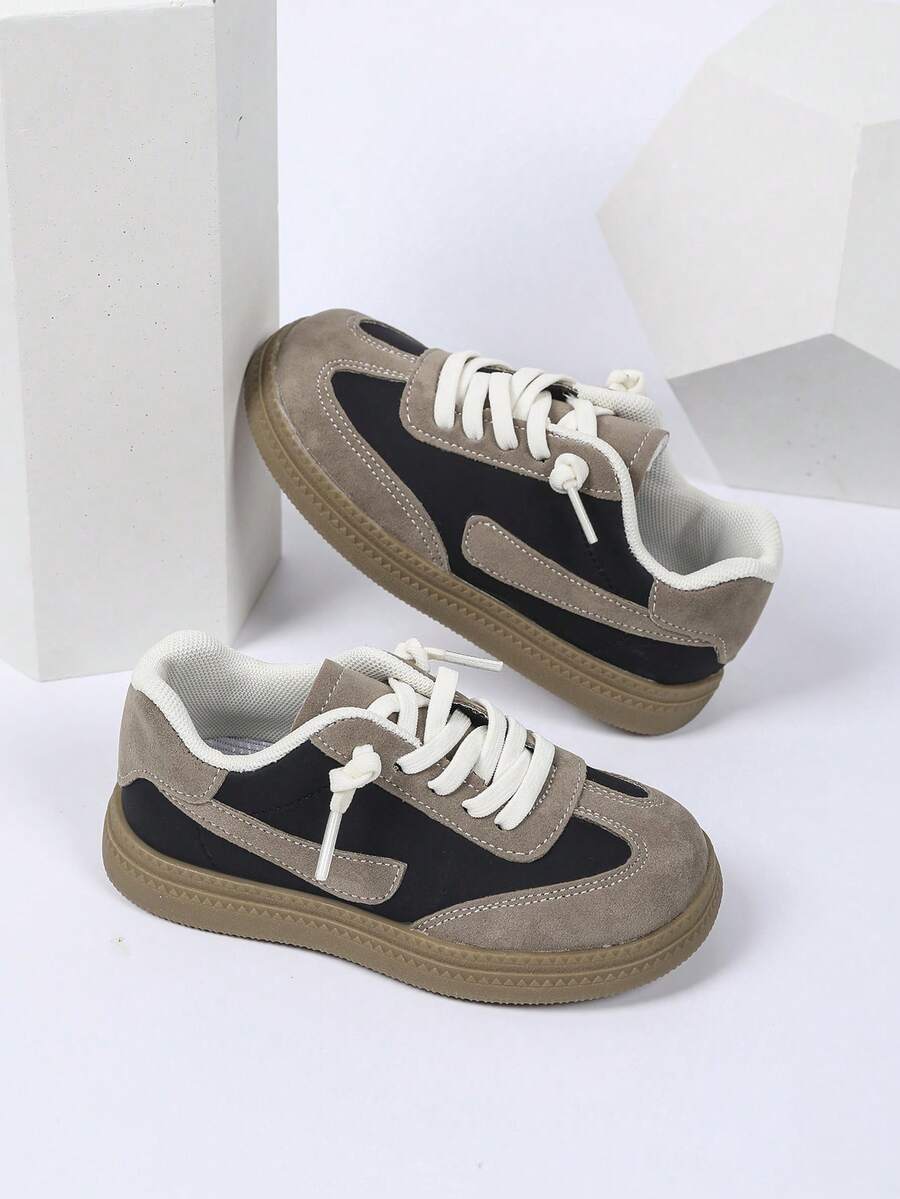 Kids Shoes 2025 Spring Autumn New Versatile Deqin Boys&Girls Korean Version Sports Non-Slip Soft Bottom Running Shoes - Black - View 1