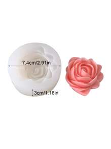 3D Big Rose Flower Shaped Scented Silicone Candle Mold Handmade Expanded Stone Gypsum Soap Resin Mold DIY Home Plaster Resin Crafts Candle Cup Decor Mold