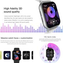 Smartwatch Mujer, Reloj Inteligente Hombre, 1,83" Smart Watch Smartwatch con Llamada, Reloj Deportivo con Monitor Sueño, Reloj inteligente para Android y Para iPhone, Relojes Inteligentes para Hombres, Contestadores / llamadas Telefónicas, Relojes de Fitness Inteligentes para Hombres - Integración de llamadas, Relojes Inteligentes Multifuncionales, Múltiples Modos Deportivos, Relojes Inteligentes con 1 Correa de Acero 2 Correa de Silicona - Negro - Ver 8