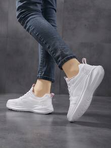 Fashion Versatile Casual Simple Comfortable Athletic Shoes - White - View 5