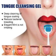 3pcs (Random Colors) Tongue Scrapers, Tongue Brushes, And Tongue Cleanser, Helps Fight Bad Breath. This Tool Assists In Eliminating Bacteria That Cause Halitosis - Multicolor - View 3