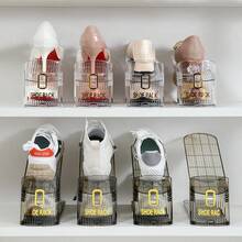 Shoe Storage Organizer, Space-Saving Transparent Shoe Boxes, Layered Shoe Cabinets, Foldable Shoe Racks - Multicolor - View 8