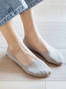 1/7 Pairs Men's Solid Color Mesh Breathable Boat Socks, Lightweight Business Invisible Socks, Spring/Summer - Multicolor - View 8