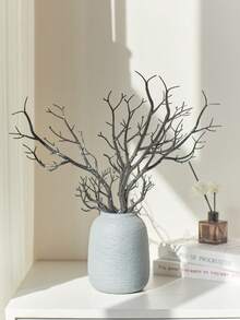 1/3Pcs Artificial Plastic Branches,Faux Antlers Tree Branch,Small Decorative Branch For Wedding Table Decoration,Baby Shower,Party Decor,Fake Plants Home Decor Christmas Decorations Room Decor Christmas - Black - View 6