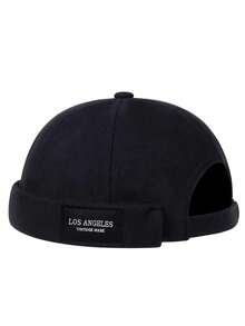 1顶男士做旧洛杉矶字母印花报童帽，休闲个性化水洗平顶帽，适合街头服饰和日常穿着，四季皆宜 - Los Angeles - 查看 2