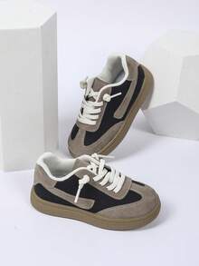 Kids Shoes 2025 Spring Autumn New Versatile Deqin Boys&Girls Korean Version Sports Non-Slip Soft Bottom Running Shoes - Black - View 4