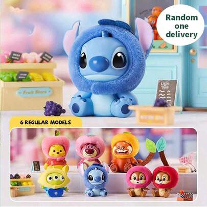 Miniso Disney Series Fruit Theme 3.15*3.54*4.72 Inch Headband Figurine Blind Box (1pc, Random Delivery)