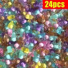 6/24/48件迷你夜光树脂蜗牛微型小雕像仙女花园装饰盆景摆件家居装饰夜光 - 彩色 - 查看 15