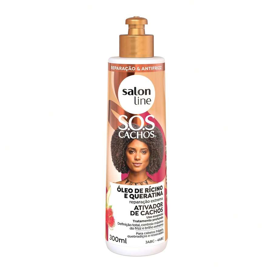 SOS Curl Activator Castor Oil And Keratin Salon Line 300ml - Multicolor - View 1