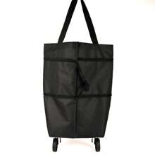 1 pieza Bolsa de compras plegable, Bolsa tipo remolcador portátil, Bolsa de supermercado, Bolsa de gran capacidad para el supermercado