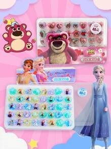 Disney 40 pièces Disney La Reine des Neiges Princesse et petite fille jeux de prétention Bagues de bijoux et Bagues pour se déguiser, Jouets Disney Pixar jouet Story et La Reine des Neiges Princesse, Petite fille Jeux de prétention Ensembles de bagues ajustables mignonnes et Bagues pour se déguiser.