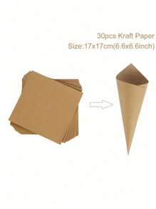 Set de 38 piezas, 1 soporte de conos de confeti con 30 papeles kraft, suministros de decoración para celebraciones de boda, flores secas para confeti de boda al aire libre, suministros de envoltura de regalos, soporte con 30 orificios con forma de cono, 30 papeles kraft disponibles por separado