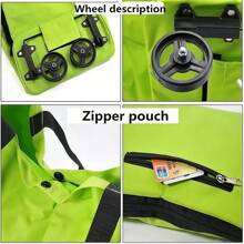 1 pieza Bolsa de compras plegable, Bolsa tipo remolcador portátil, Bolsa de supermercado, Bolsa de gran capacidad para el supermercado