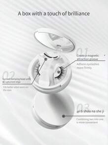 1 Paio Di Ciglia Finte Magnetiche Avanzate, Set Da 4 Pezzi, Nuova Versione Aggiornata Con molletta Per Ciglia Magnetiche Integrate E Applicatore. Riutilizzabili, Senza Bisogno Di Colla. Spesse, Soffici, Look Naturale. Ideali Per Viaggi, Lavoro, Appuntamenti