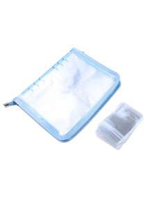 New Jewelry Necklace Earring Holder Bag Portable Water-Proof Credit Card Photo Storage Book Ziplock Bag Ins Stationery Organizer