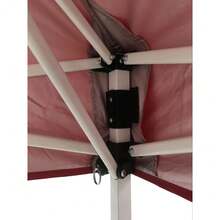 4' X 6' Instant Straight Leg Pop-Up Canopy, Outdoor Shading Shelter, Brilliant Red - 1 - View 6