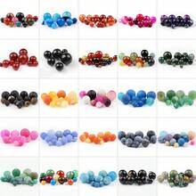 4/6/8/10/12mm Natural Multi-Color Agate Gemstone Beads, Suitable For DIY Jewelry Making - Type - View 5