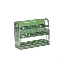 Caja de almacenamiento automática para huevos con giro - Montaje sencillo en el refrigerador, frescura superior, organizador ordenado para una solución de almacenamiento sin caos en la cocina