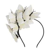 1pc Butterfly Fascinator Hat Monarch Butterfly Headband Crown Tea Party Garden Party Butterfly Themed Parties Costume Headpiece - A - View 5