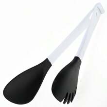 1pc Silicone Food Tongs, 2-In-1 Detachable Pasta/BBQ Tongs, Oven Safe & Dishwasher Safe