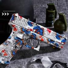 2PCS Shooting Toy Gel Ball Blaster, Fully Manual Outdoor Toy Model Without Charging, Suitable For Backyard Games, Gift (Without Bullet) - 粉紅色+藍色 - 查看 6